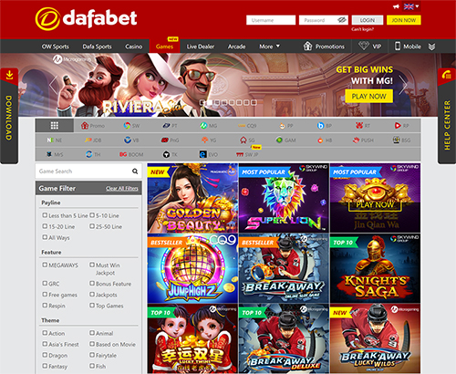 dafabet slot games