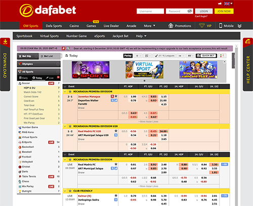 dafabet sportsbook ow sports